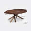 Table basse à pieds croisés