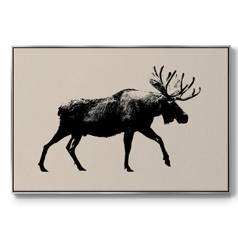 Wild Ambler I, peinture sur toile encadrée, H 25 po x l 37 po x P 2 po, Encadrement argenté