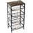 Fruit Basket Kitchen Food Organizer and Rack, Stackable Storage Cart with Desktop, Pull-Out Hollow Metal Basket, Sliding Out Storage-112301184