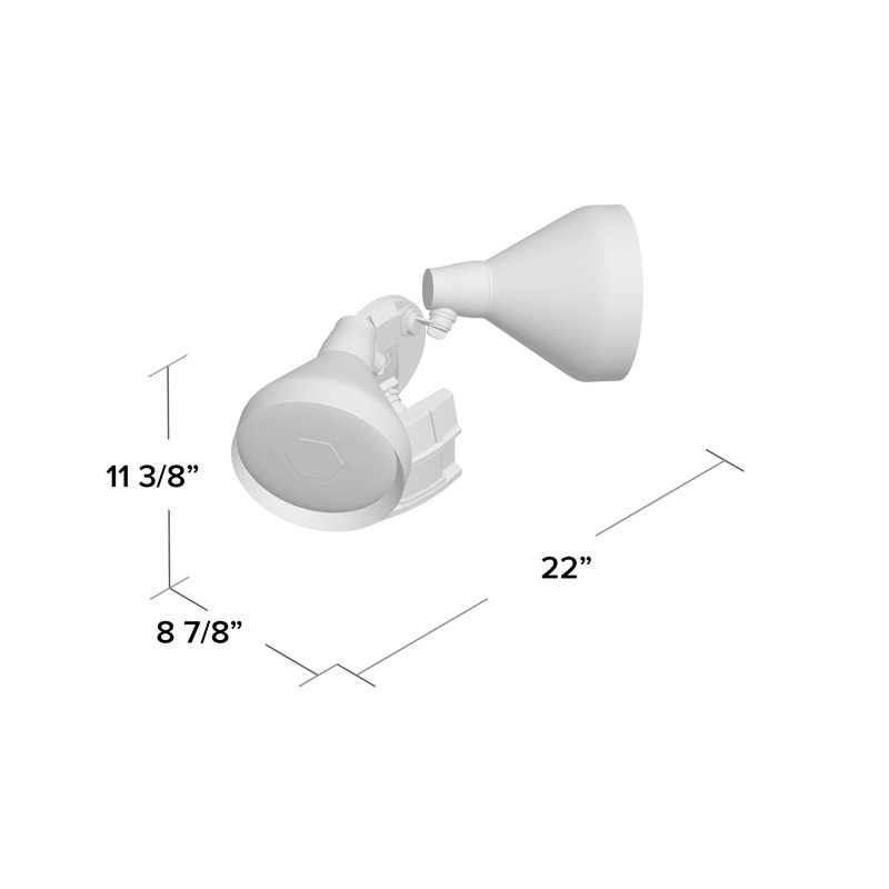 Kimimela 2 Flood Light with Motion Sensor, Bronze Finish