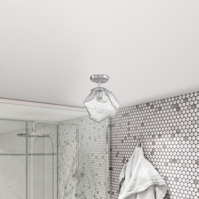 Josey Glass Semi Flush Mount