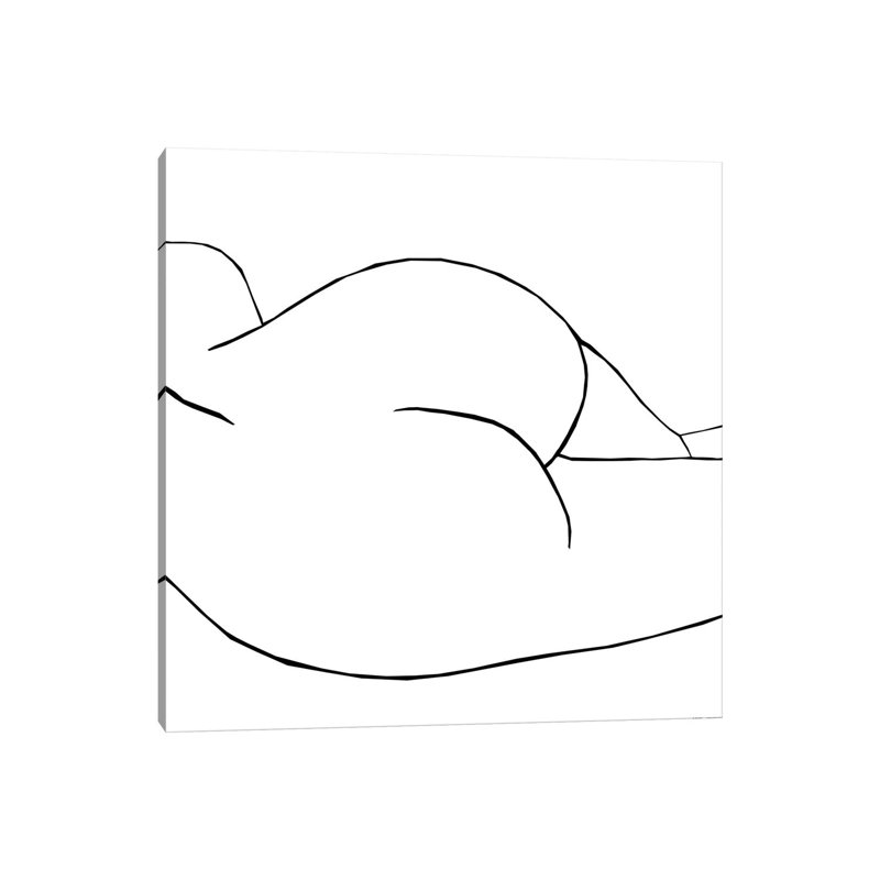 Ellisa White - reproduction de dessin, Toile tendue, H 12 po x l 12 po x P 1,5 po