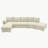 146.9" L-shaped Sofa Sectiona-982572399