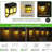 8-pack Solar Wall Lights - Outdoor Waterproof Fence Lights, Auto On/off Dusk To Dawn