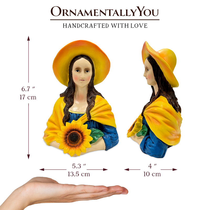 Figurine de sculpture Mona Lisa The Sunflower