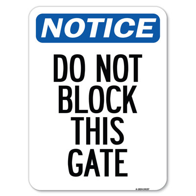 Ne pas bloquer cette barrière / 24157