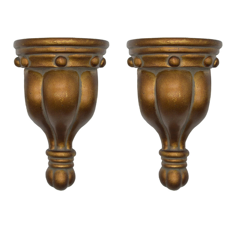 Calera Resin 3.5'' Mounting Bracket, English Gold
