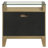 Coudrey 2-drawer Glass Top Nightstand Natural Pine