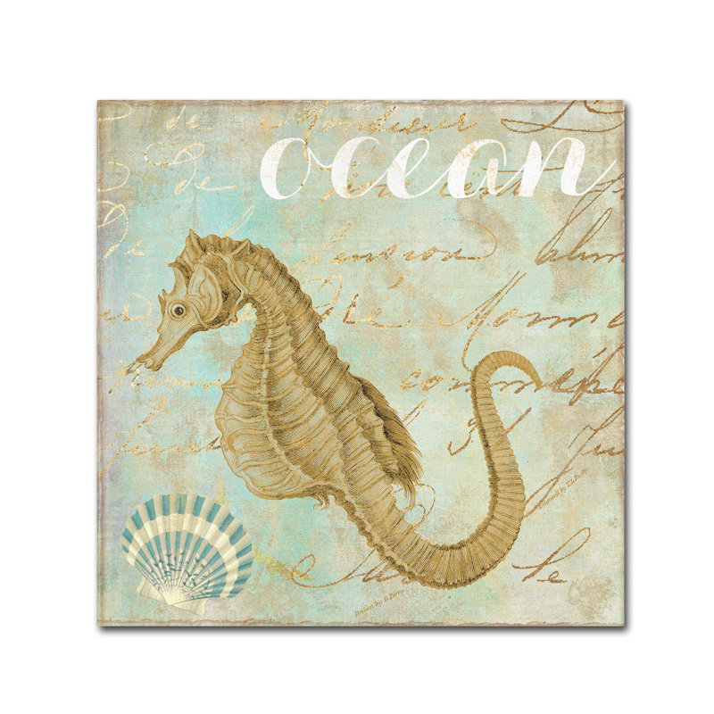 Jadaya «Turquoise Beach III» par Color Bakery, impression sur toile tendue, H 35 po x l 35 po x P 2 po