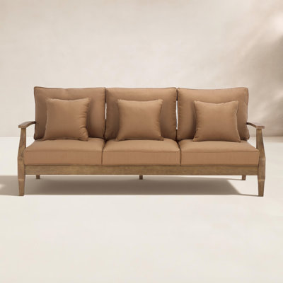 Samya 82" Eucalyptus Patio Sofa