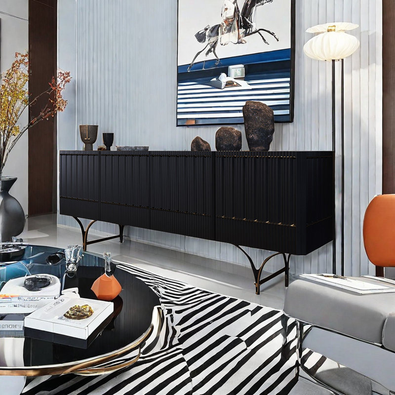 Armoire d'appoint laquée luxueuse