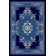 Tapis bleu marine Ramsel