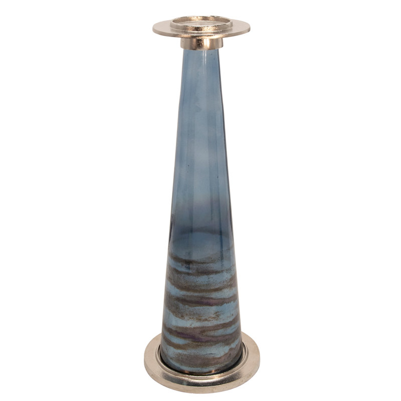Porte-bougie décoratif décoratif en acrylique et verre - Décoration, H 22 po x l 7 po x P 7 po