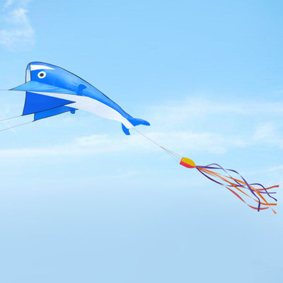 Cerf-volant doux avec dauphin géant