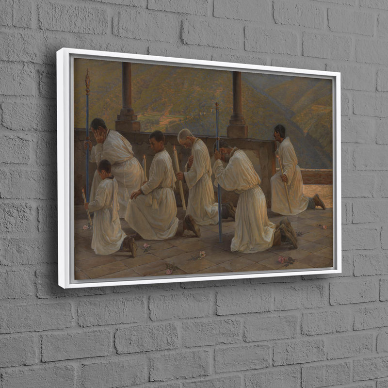 Toile tridimensionnelle avec un thème de Procession dans les Apennins, idéal pour la décoration murale moderne et les décorations murales spirituelles