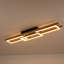 Imitation Wood Led Rectangle Flush Mount Light