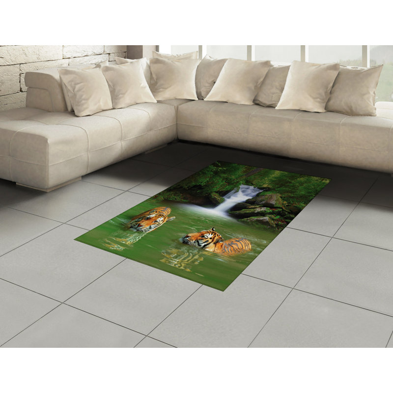 Tapis décoratif en fibres à haute densité Savannah, Rectangle— 4 pi x 5 pi 8 po