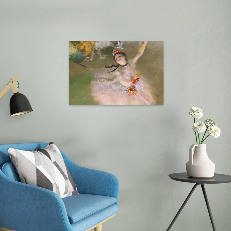 Danseur sur scène, reproduction d'art classique classique contemporaine, H 16 po x l 24 po