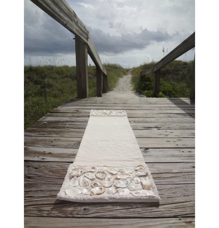 Norine Natural Coastal Canvas Table Runner