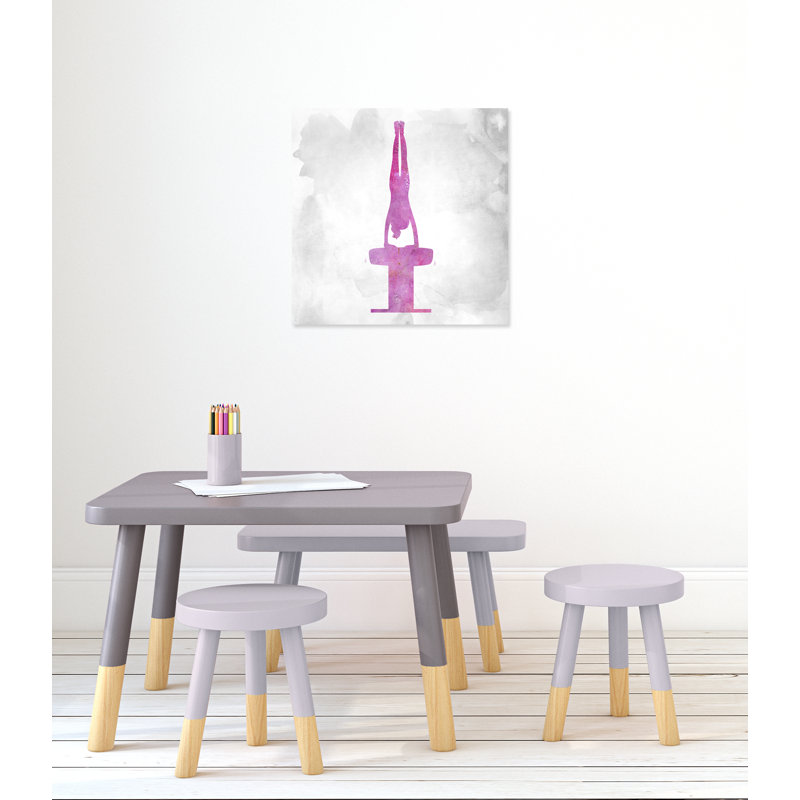 Gymnastique 1, H 24 po x l 24 po x P 1,5 po, Toile