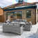 Wicker 8 - Person Patio Conversation Sets with Cushions