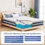 Matelas en mousse à mémoire de forme hybride mi-ferme 10 po / 12 po pour soulager la pression-1110947546-1110947547