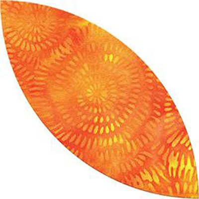 AccuQuilt GO! Matrice de découpe de tissu orange de 4,5 po pour projets de courtepointe, appliques et broderie