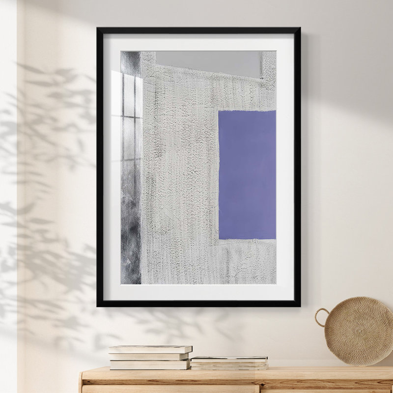 Quadratic Layout III -Framed Print, 28.5" H x 20.5" W, Black