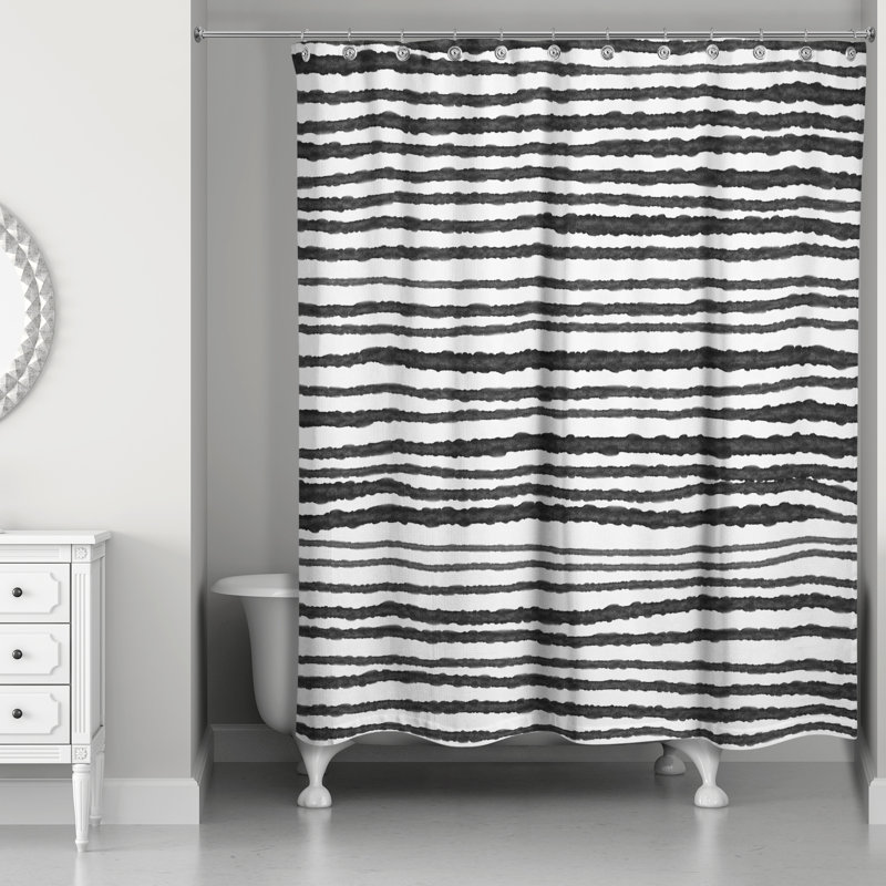 Rideau de douche Perine, Noir