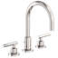 East Linear Widespread Bathroom Faucet with Drain Assembly-427952599
