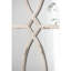 Miroirs muraux rectangulaires en bois 16 "x 23" avec cadre blanc vieilli