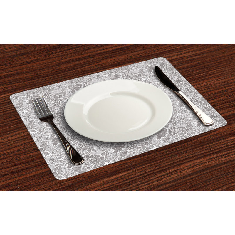 Polyester Floral Rectangle Placemat