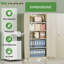 Armoire de rangement simple en acier avec serrure (H 72 po x l 32 po x P 16 po)-1210186929