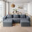 Modular Sofa Can Be Converted Into An Oversized Sofaootrest-1420629469