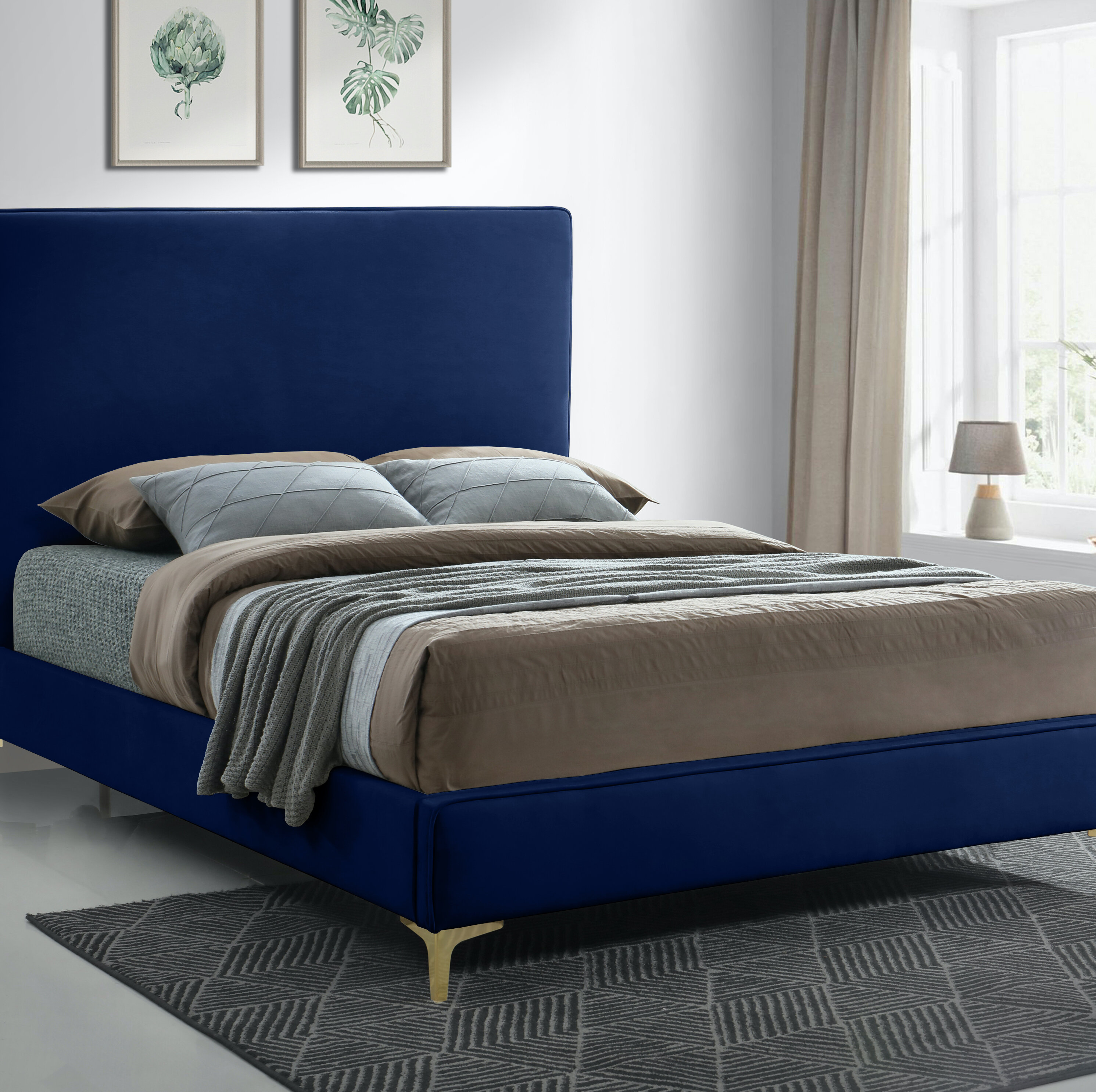 Everly Quinn Upholstered Bed & Reviews | Wayfair