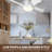 Bell + Howell Socket Fan Ceiling Fan with 1000 Lumens Warm Light-97726050