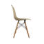 Chaise d'appoint avec pieds en bois naturel. Chaise Carbone Clegg Eiffel Style (kaki)-1432745673