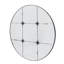 Miroir mural rond en verre antique D36 "