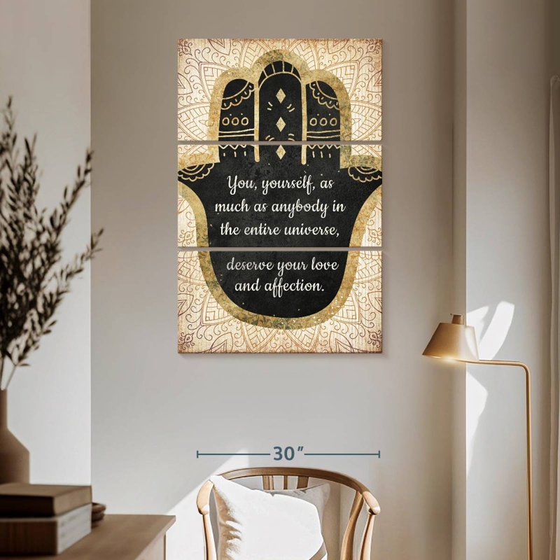 Tergel Love Zen Quote, 65" H x 42" W