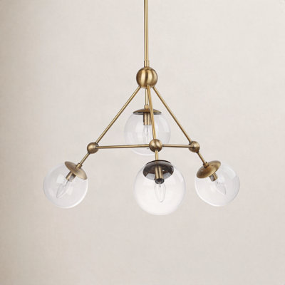 Lodge Iron 4-Light Chandelier