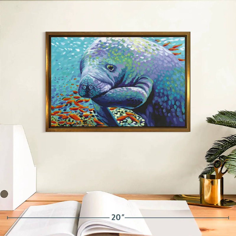 Chérie de mer II, Cadre flottant doré, 13 po x 9 po