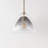 Rubenia 1 - Light Brass Dome Pendant