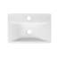 Lavabo de salle de bain mural rectangulaire en céramique 18 po x 12 po avec trou pour robinet