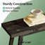 Canapé à 2 niveaux, console, table d'appoint