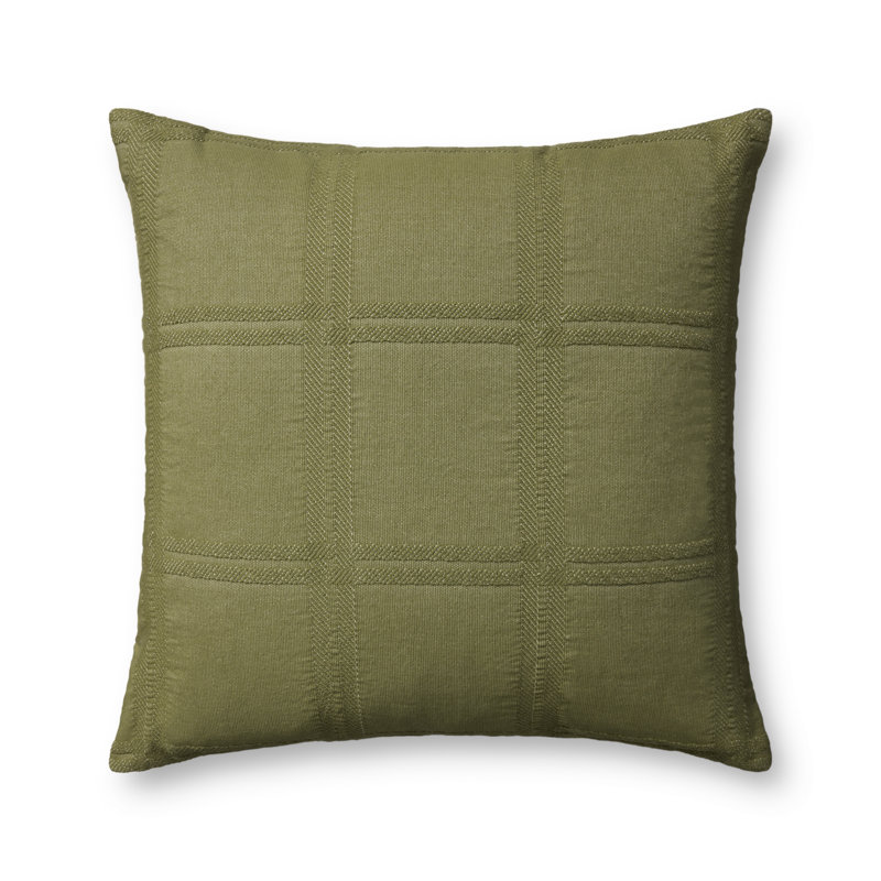 Coussin décoratif Magnolia Home par Joanna Gaines x Loloi Seraphine, 22'' x 22'' Cover Only