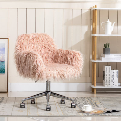 Chaise de bureau pivotante à 360 ° en métal, moderne et compacte pour les petits espaces, salon, chambre à coucher, coin lecture
