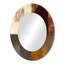 Octaviana chocolat brun élémentaire V - grand miroir abstrait, décor de miroir mural unique moderne, art imprimé en métal-1122562969-1122562982