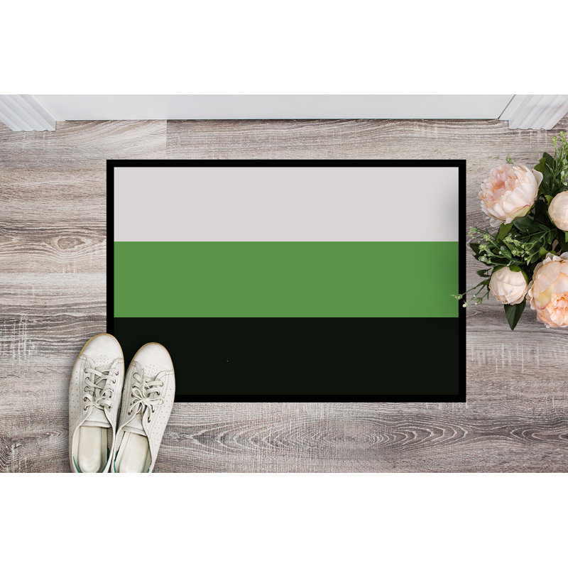 Tapis de porte USA Gay Pride, l 18 po x L 27 po, Fierté neutre