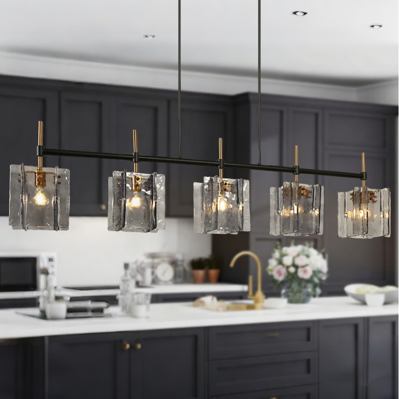 5-Light 63" Width Oversize Kitchen Island Lighting
