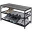 6 Pair Solid Wood Shoe Storage Bench